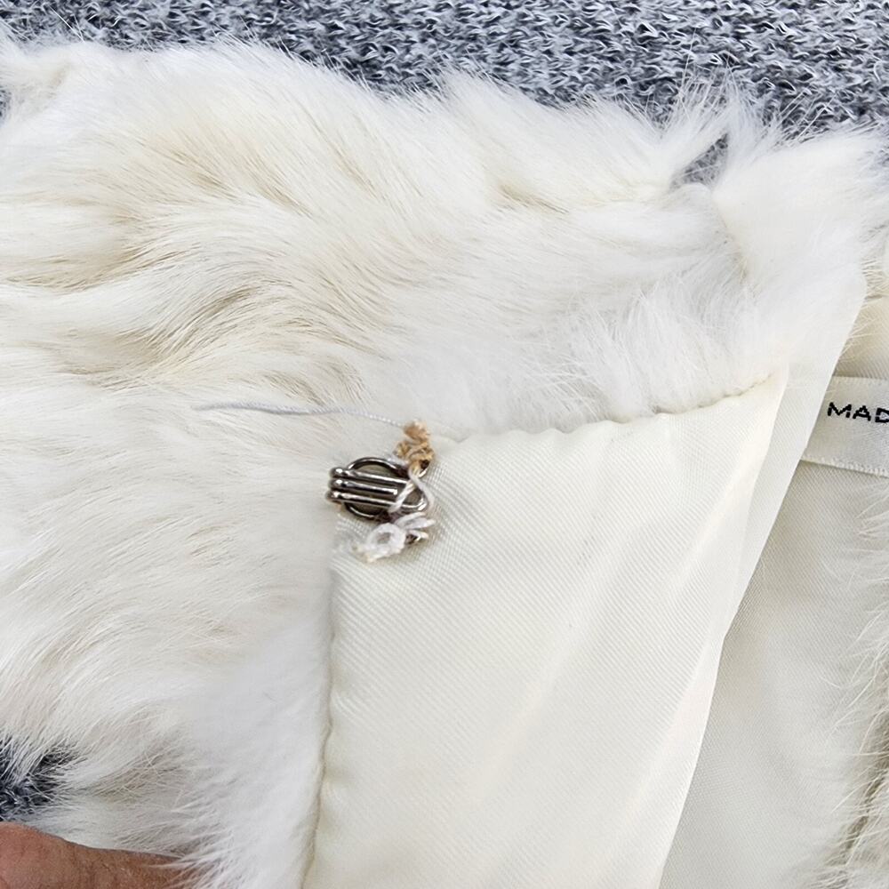 Vintage White Rabbit Fur DOLL COAT Lined Made in Taiwan R.O.C Fits Cabbage Patch - Picture 7 of 9